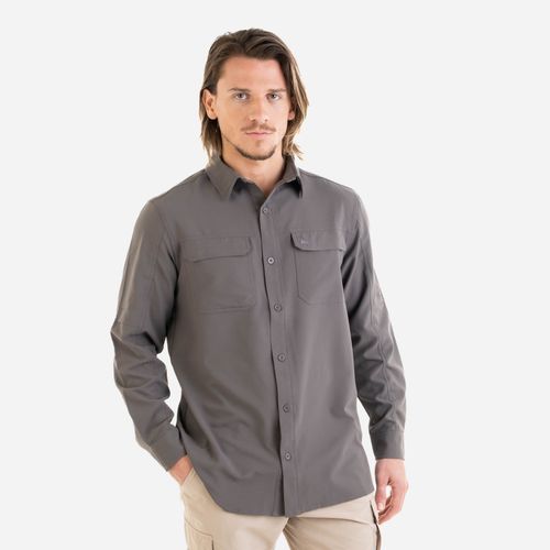 Camisa Nexxt Sycamore Ls Shirt Hombre - Iron