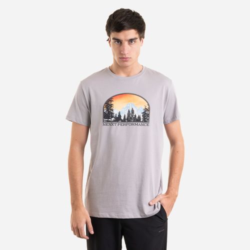 Nexxt Performance Remera Crew Tee Mountain Hombre - Gris