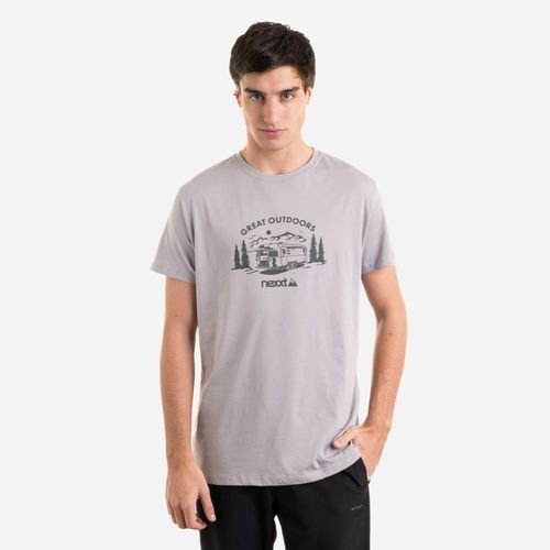 Nexxt Performance Remera Crew Tee Park Life Hombre - Camp Gris