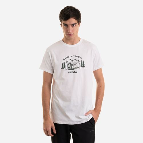 Nexxt Performance Remera  Crew Tee Park Life Hombre - Camp Blanco